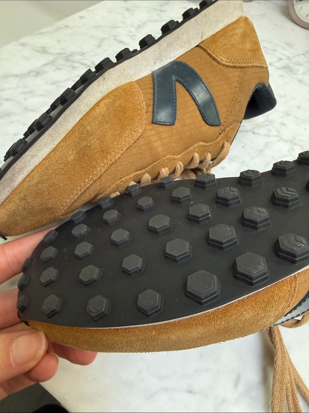 Veja Runner Suede Sneakers - Tan - Picture 6 of 6